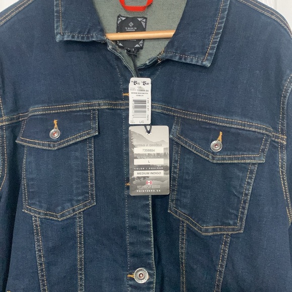 Men's Dark Blue Denim Jacket - Picture 3 of 6